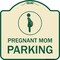 Signmission Pregnant Mom Parking With Graphic Heavy-Gauge Aluminum Architectural Sign, 18" x 18", TG-1818-23274 A-DES-TG-1818-23274 - alternate 1
